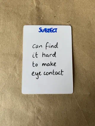 New Subject card described in the text above